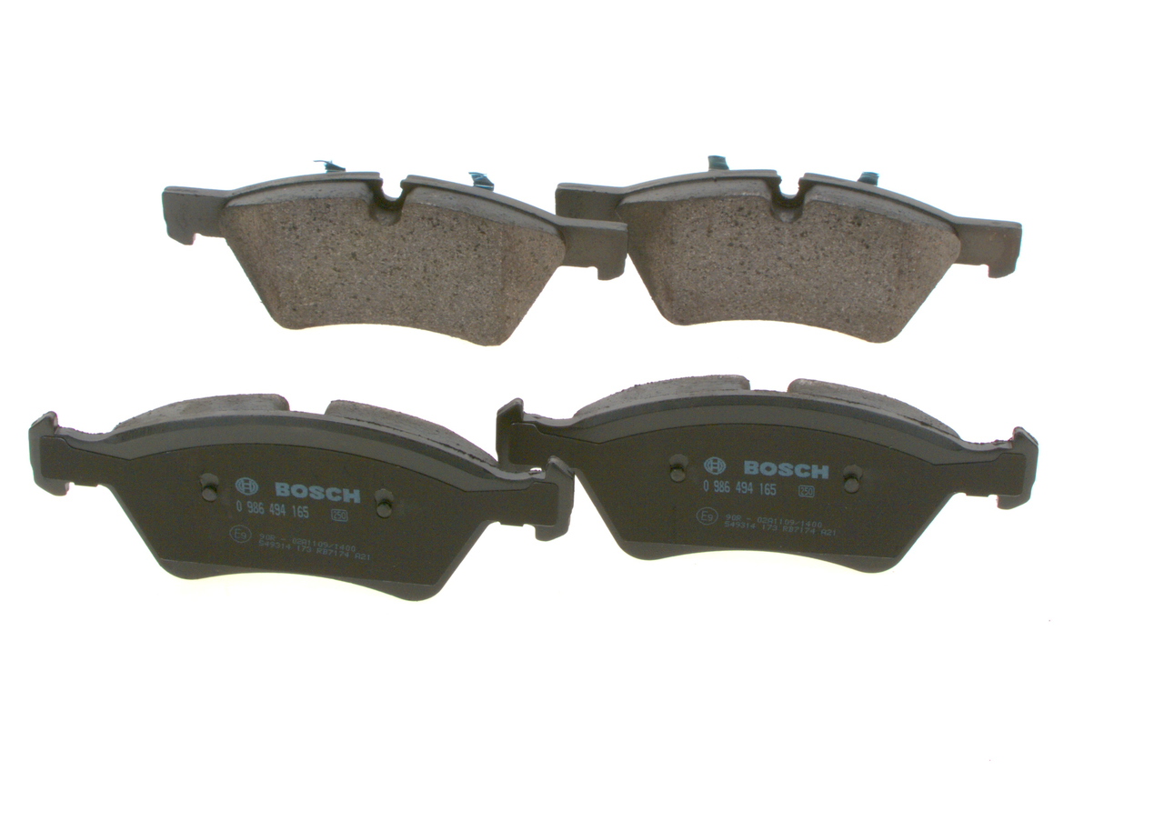 Brake Pad Set, disc brake - 0 986 494 165 BOSCH