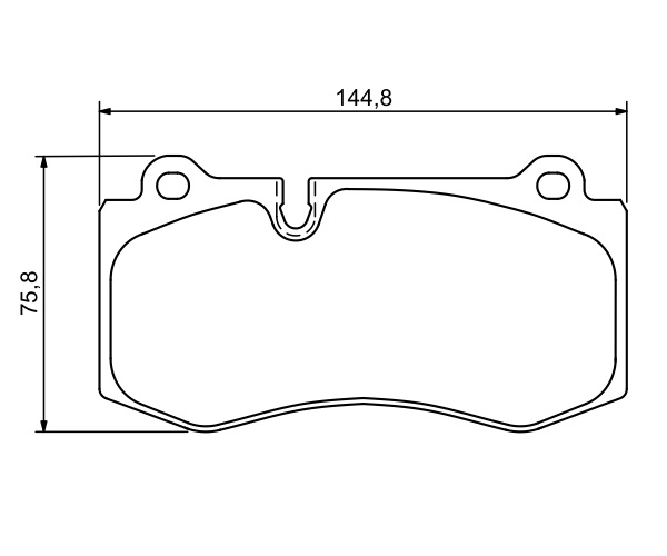 Brake Pad Set, disc brake - 0 986 494 167 BOSCH