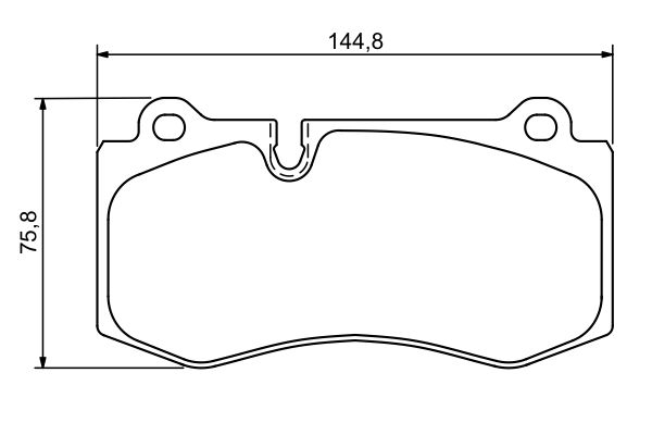 Brake Pad Set, disc brake - 0 986 494 167 BOSCH