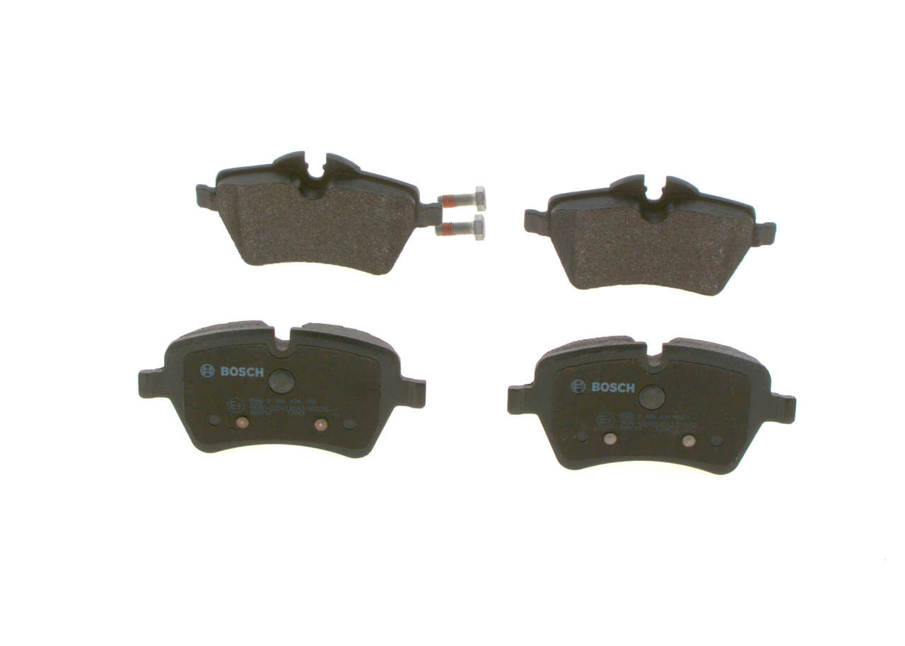 Brake Pad Set, disc brake - 0 986 494 168 BOSCH