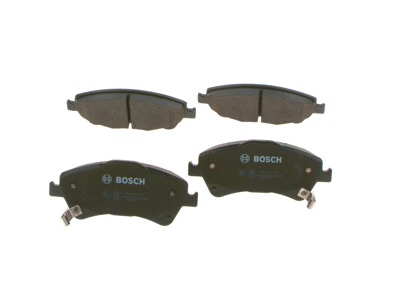 Brake Pad Set, disc brake - 0 986 494 187 BOSCH