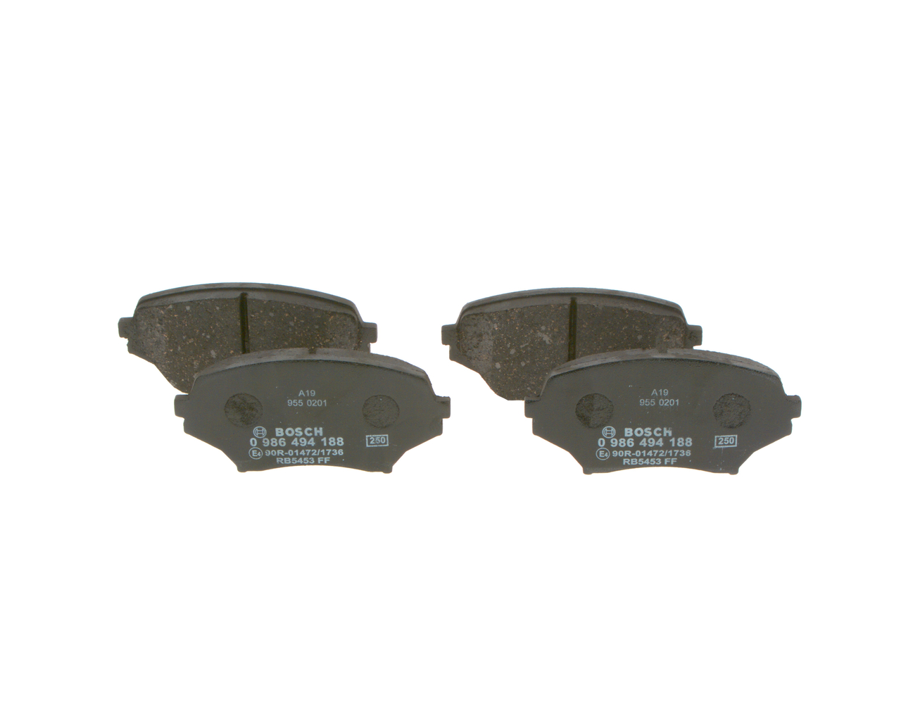 Brake Pad Set, disc brake - 0 986 494 188 BOSCH