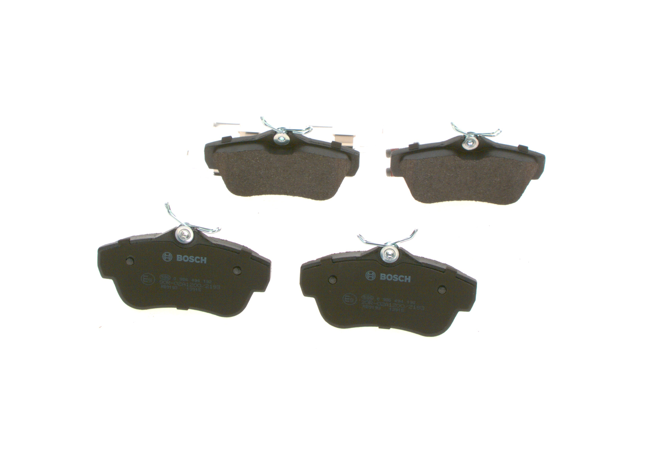 Brake Pad Set, disc brake - 0 986 494 192 BOSCH