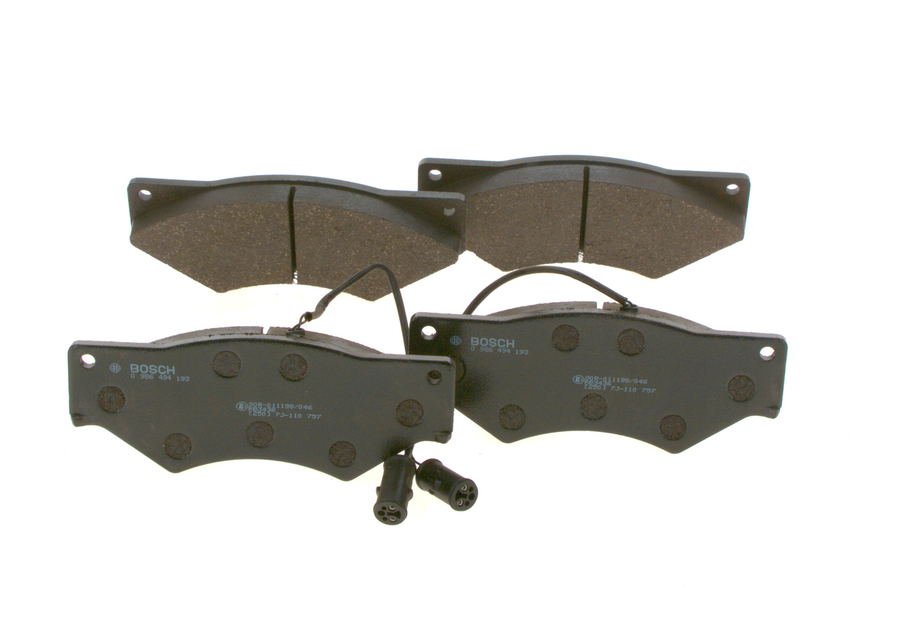 Brake Pad Set, disc brake - 0 986 494 193 BOSCH