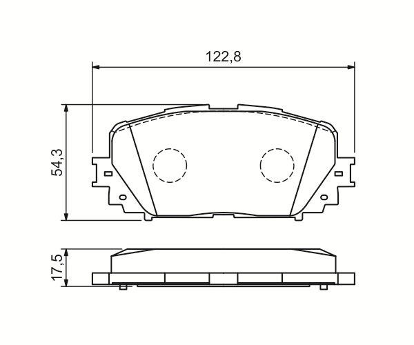Brake Pad Set, disc brake - 0 986 494 196 BOSCH