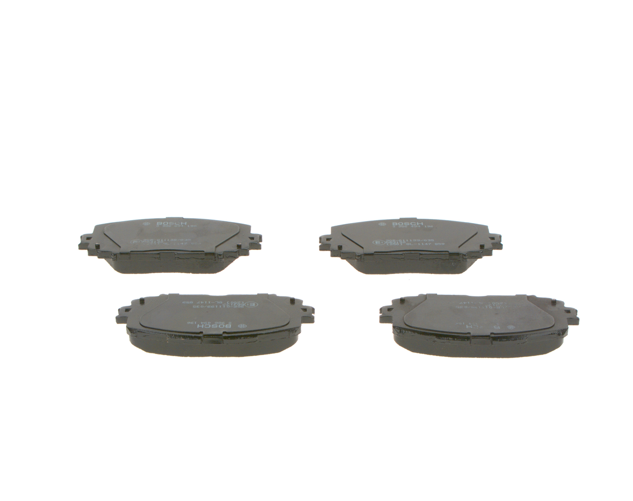 Brake Pad Set, disc brake - 0 986 494 196 BOSCH