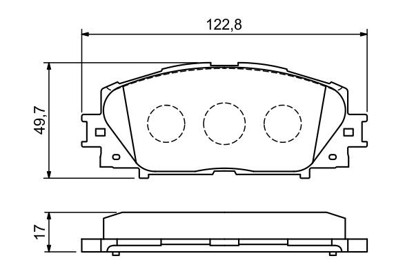 Brake Pad Set, disc brake - 0 986 494 198 BOSCH