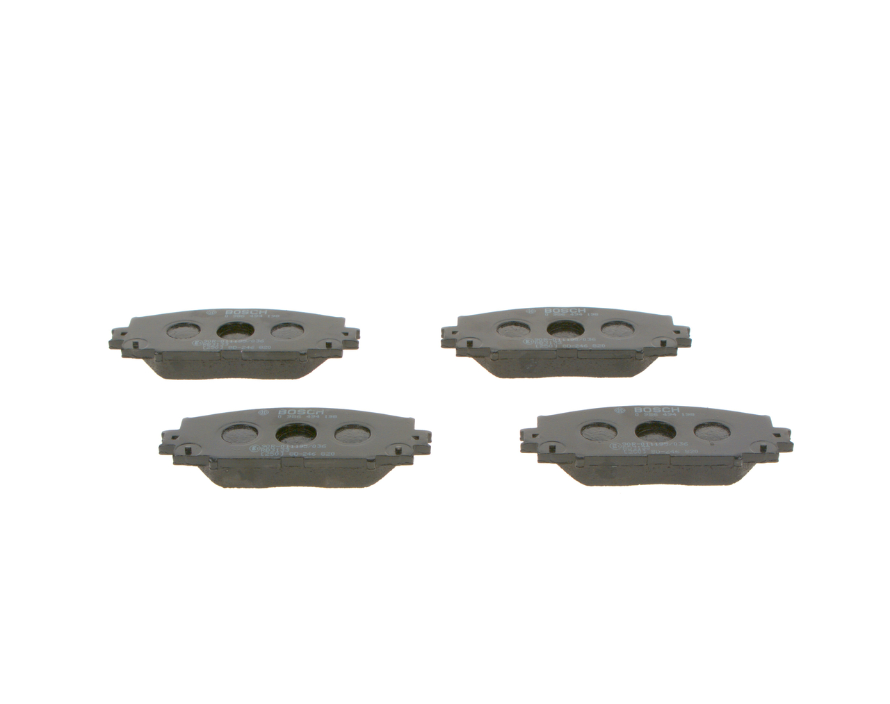 Brake Pad Set, disc brake - 0 986 494 198 BOSCH