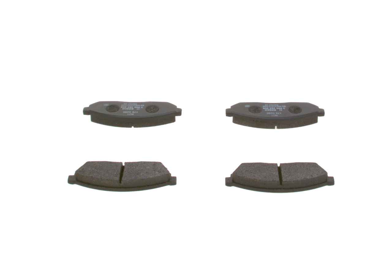 Brake Pad Set, disc brake - 0 986 494 208 BOSCH