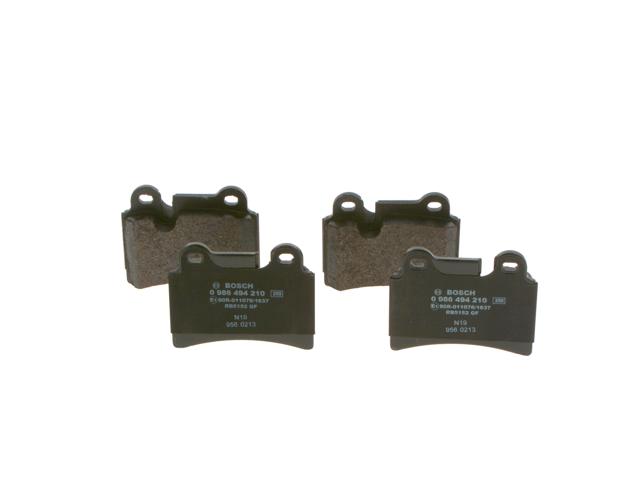 Brake Pad Set, disc brake - 0 986 494 210 BOSCH