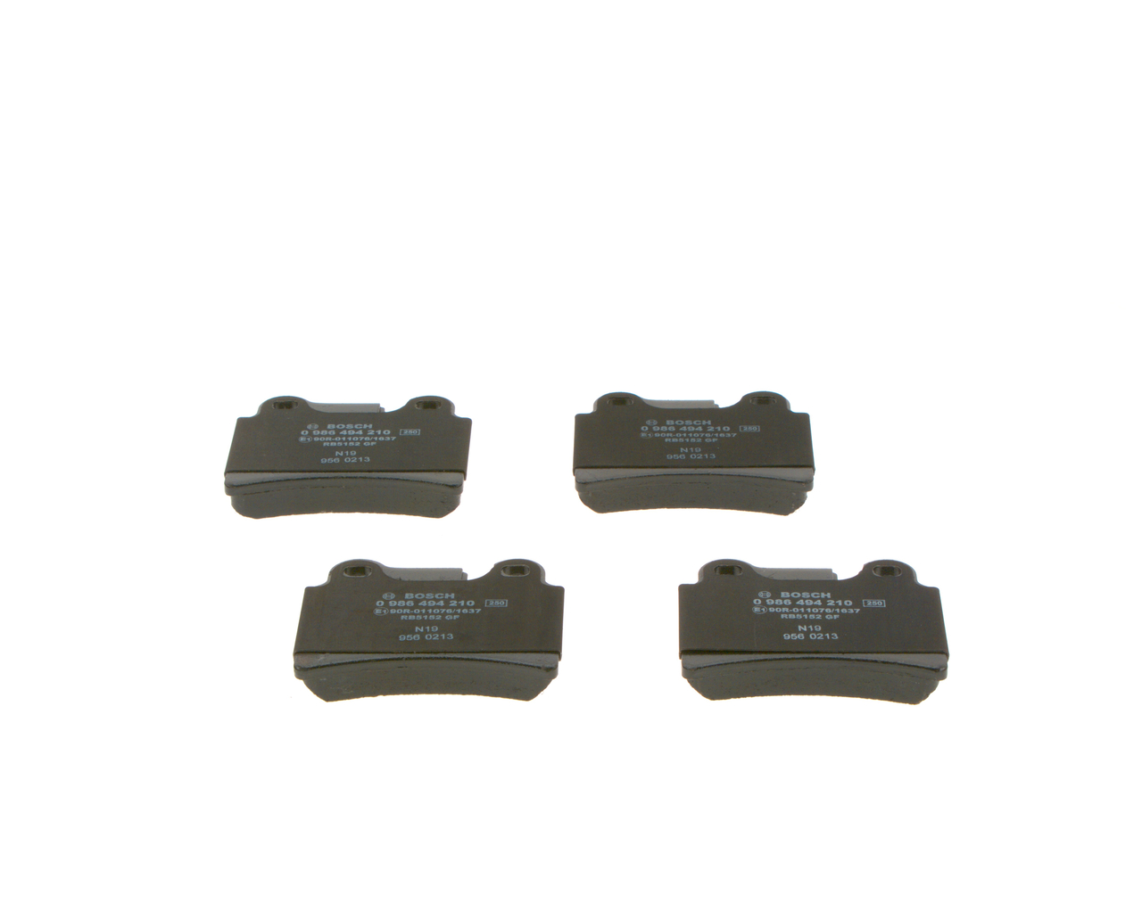 Brake Pad Set, disc brake - 0 986 494 210 BOSCH