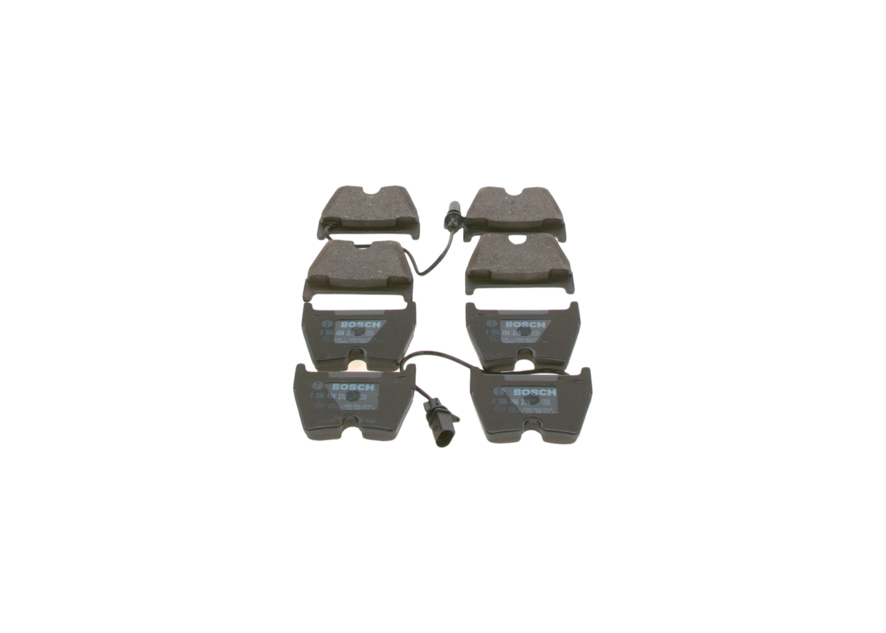 Brake Pad Set, disc brake - 0 986 494 216 BOSCH
