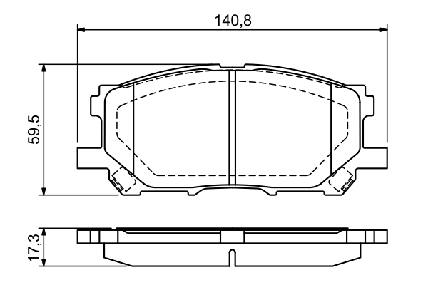 Brake Pad Set, disc brake - 0 986 494 218 BOSCH