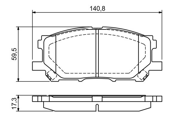 Brake Pad Set, disc brake - 0 986 494 218 BOSCH