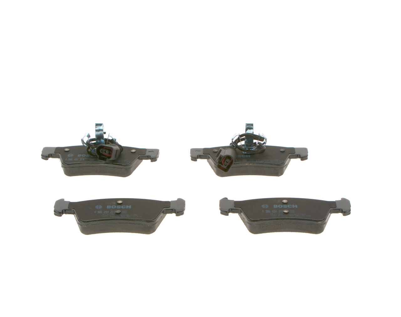 Brake Pad Set, disc brake - 0 986 494 219 BOSCH