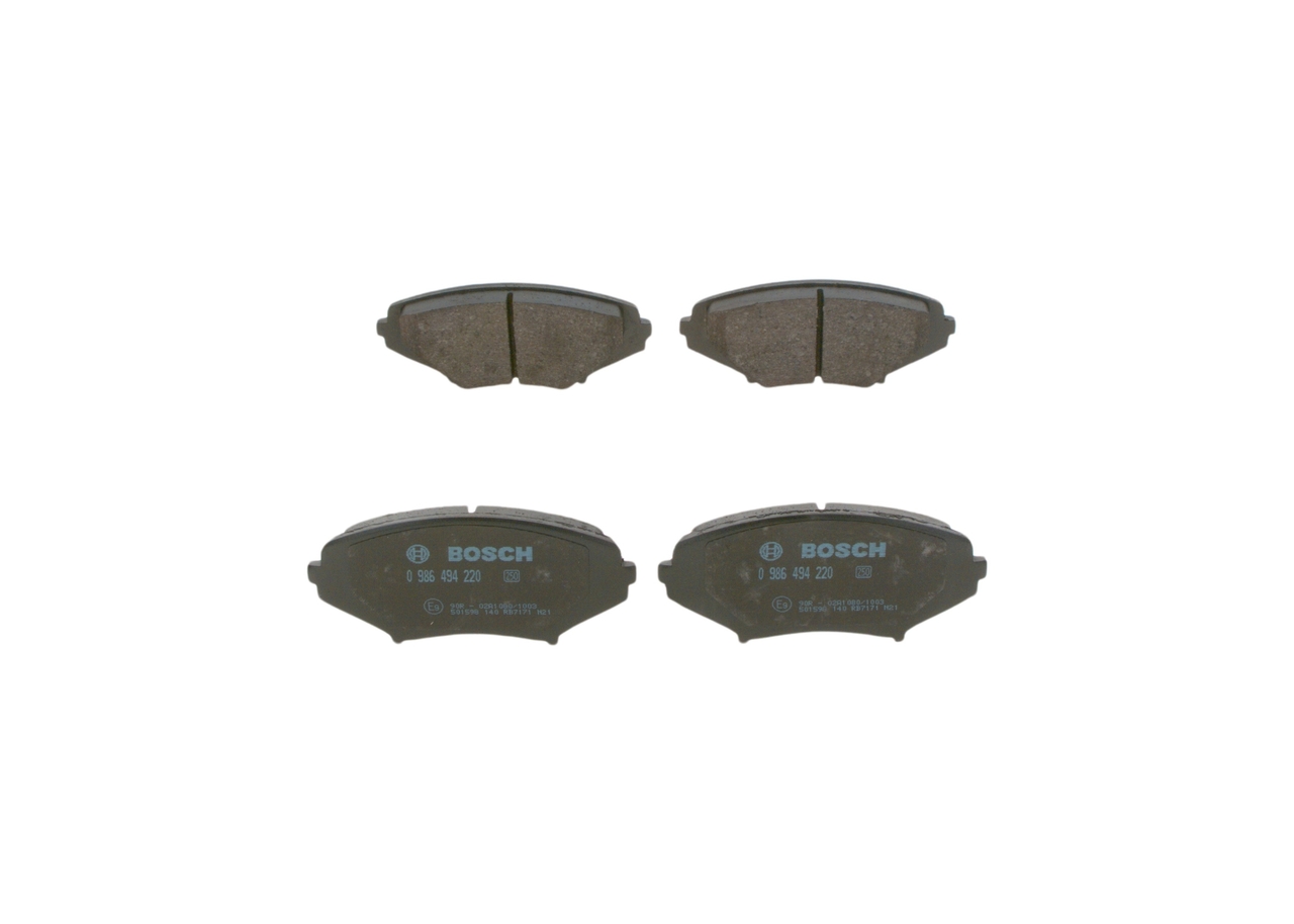 Brake Pad Set, disc brake - 0 986 494 220 BOSCH