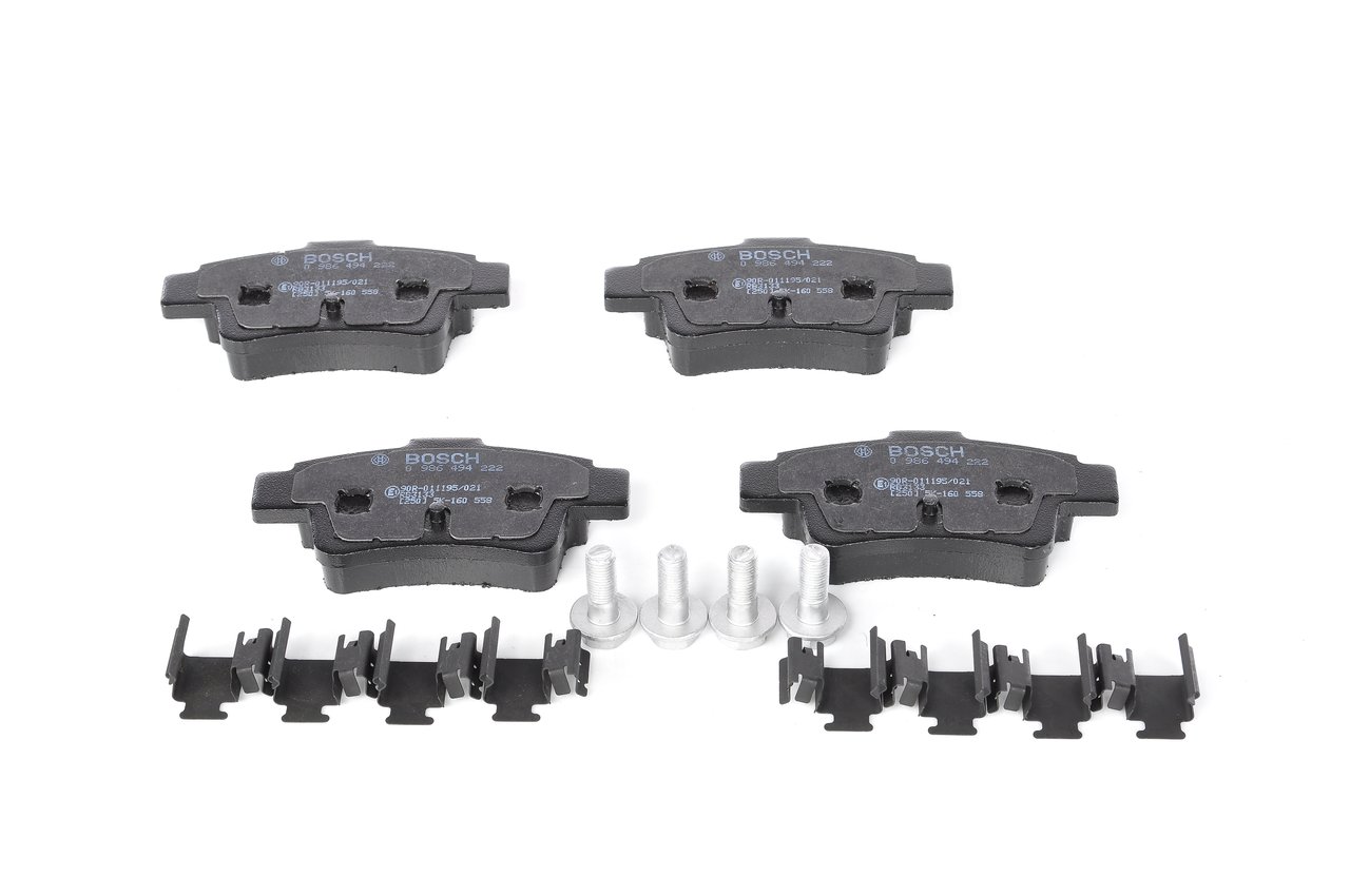 Brake Pad Set, disc brake - 0 986 494 222 BOSCH