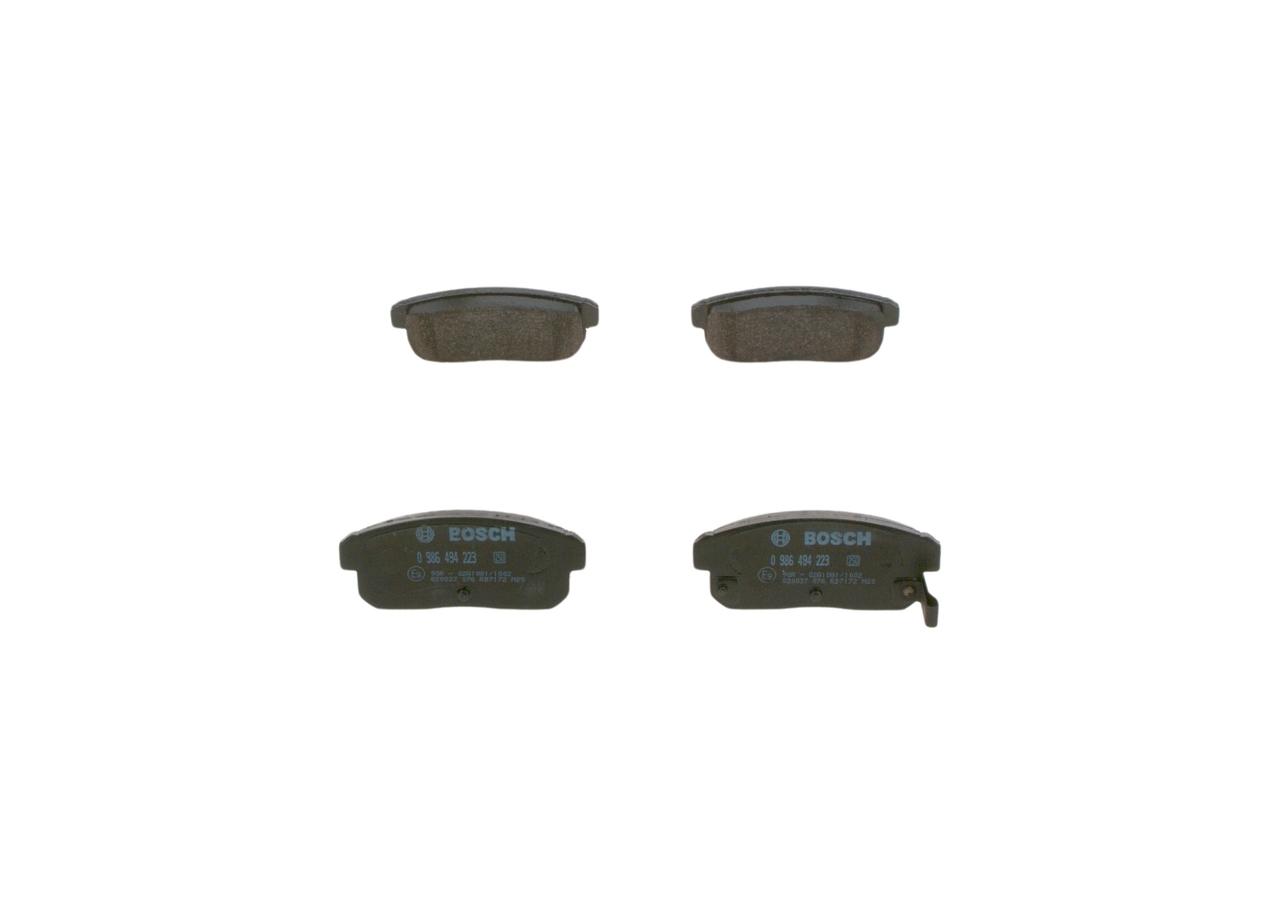 Brake Pad Set, disc brake - 0 986 494 223 BOSCH