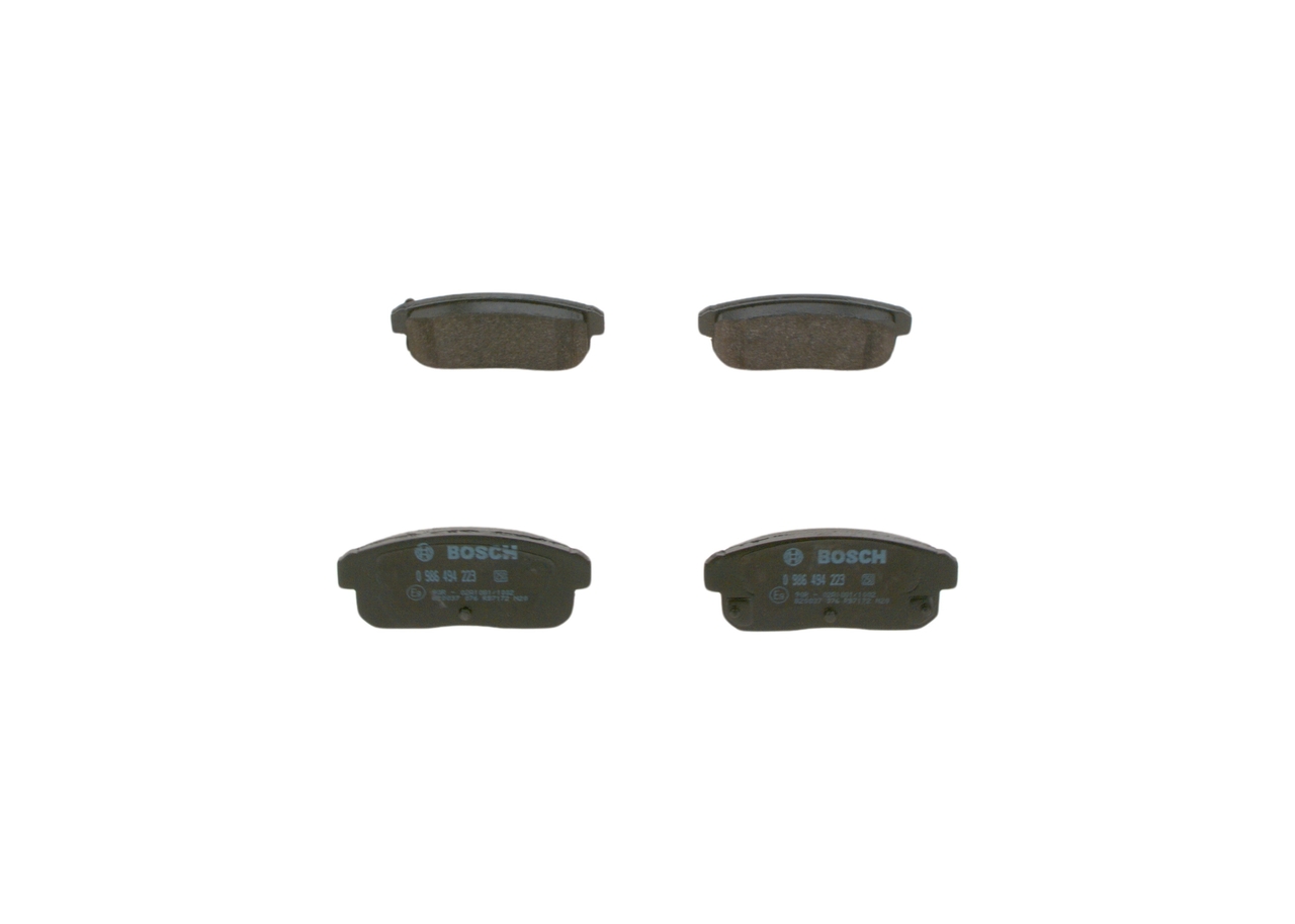 Brake Pad Set, disc brake - 0 986 494 223 BOSCH