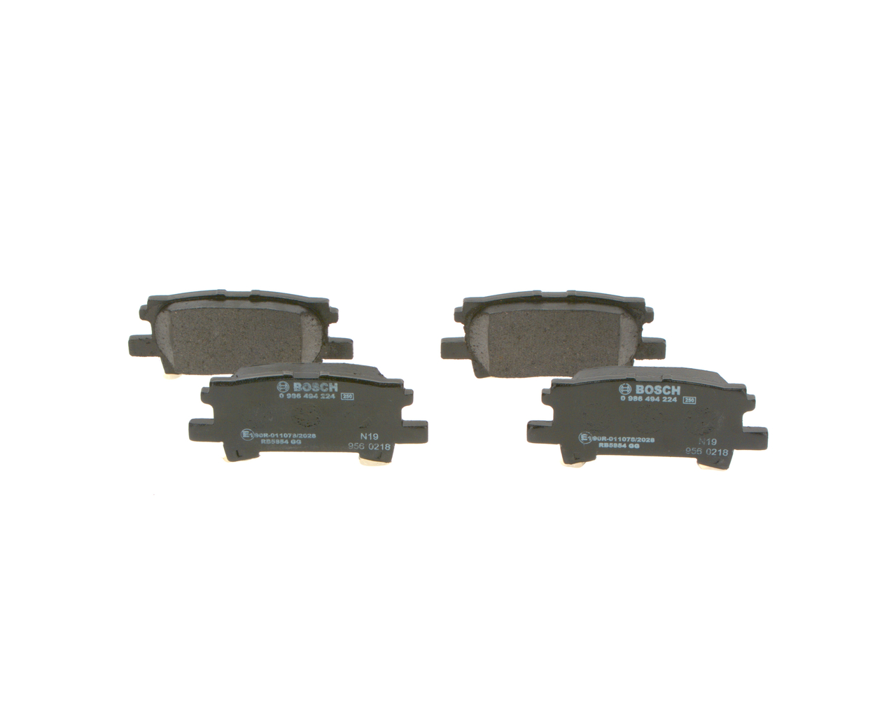 Brake Pad Set, disc brake - 0 986 494 224 BOSCH