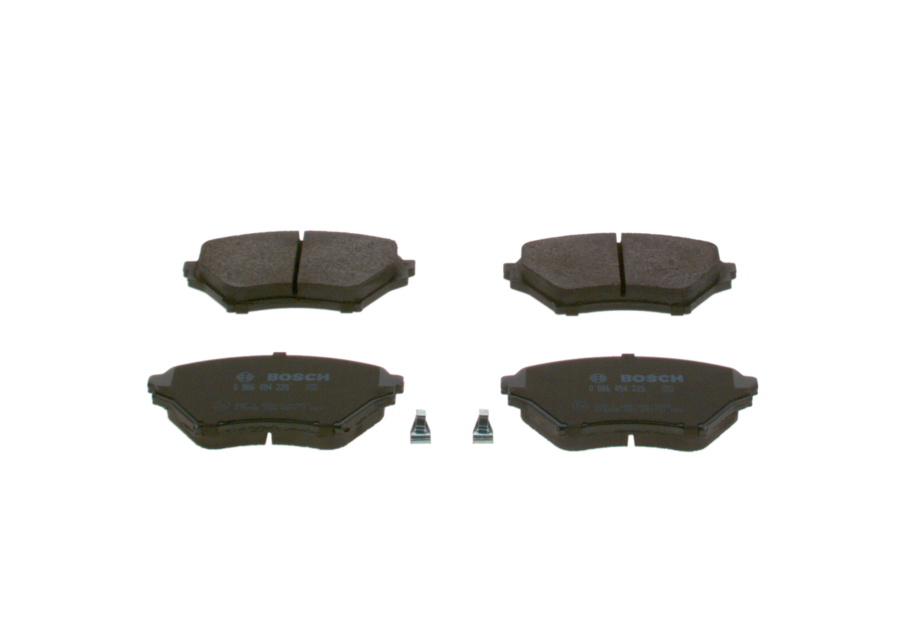 Комплект тормозных колодок, дисковый тормоз - 0 986 494 225 BOSCH
