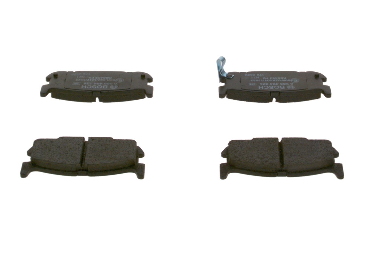 Brake Pad Set, disc brake - 0 986 494 226 BOSCH