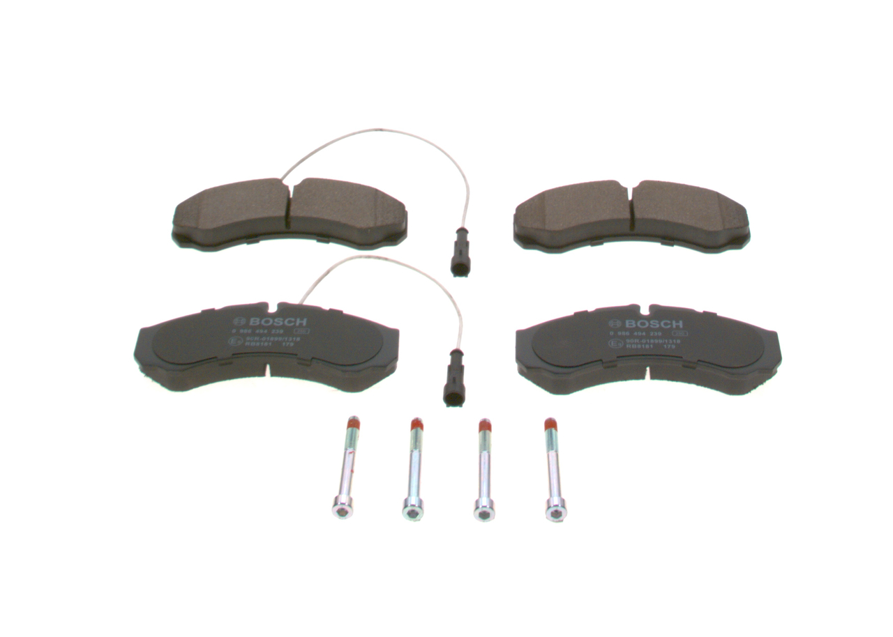 Brake Pad Set, disc brake - 0 986 494 239 BOSCH