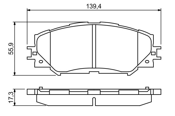 Brake Pad Set, disc brake - 0 986 494 240 BOSCH