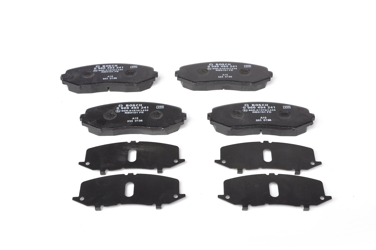 Brake Pad Set, disc brake - 0 986 494 241 BOSCH