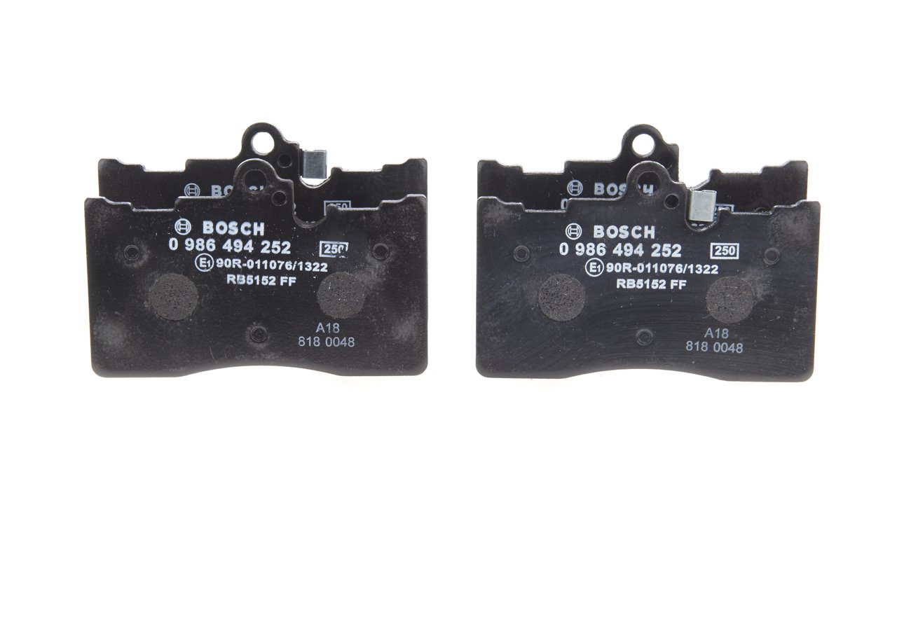 Brake Pad Set, disc brake - 0 986 494 252 BOSCH