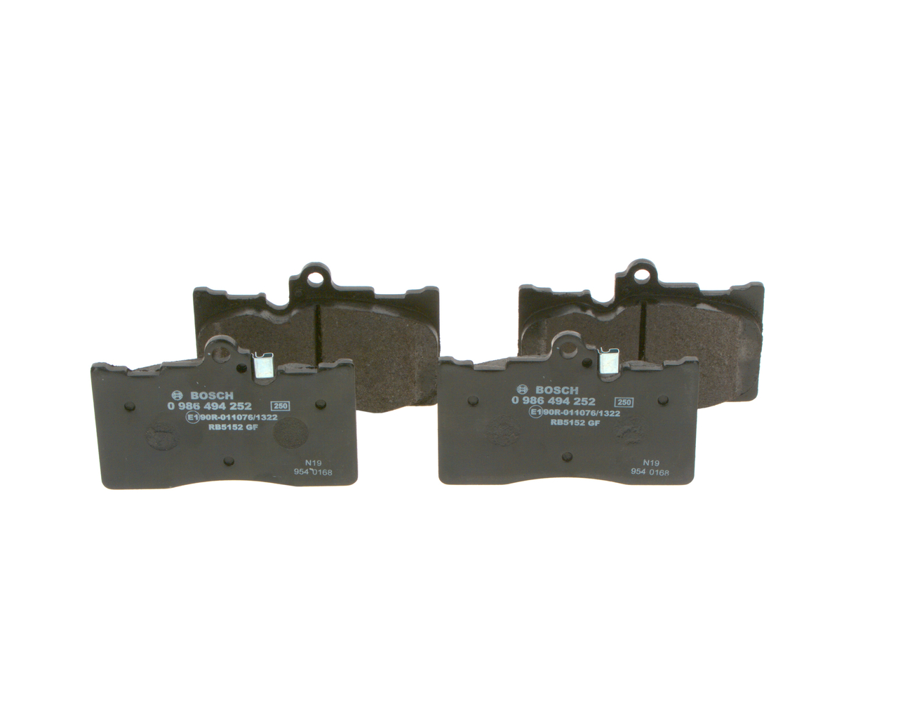 Brake Pad Set, disc brake - 0 986 494 252 BOSCH