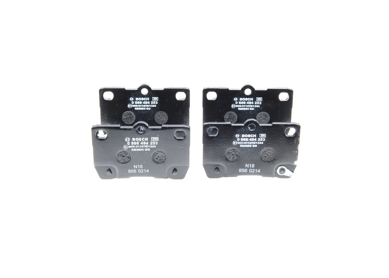Brake Pad Set, disc brake - 0 986 494 253 BOSCH