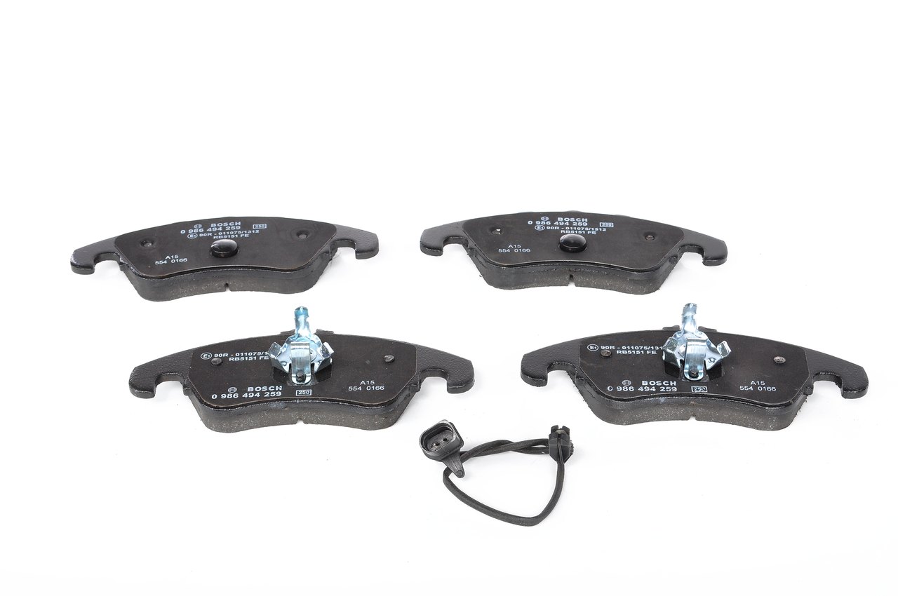 Brake Pad Set, disc brake - 0 986 494 259 BOSCH