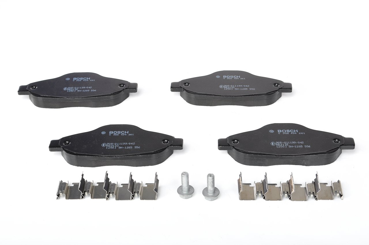 Brake Pad Set, disc brake - 0 986 494 261 BOSCH