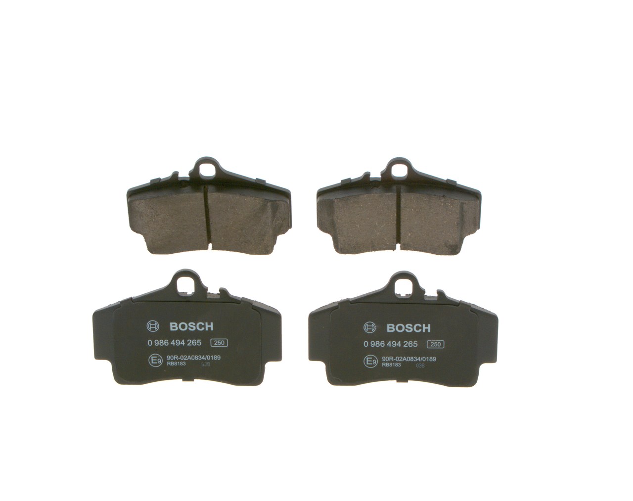 Brake Pad Set, disc brake - 0 986 494 265 BOSCH