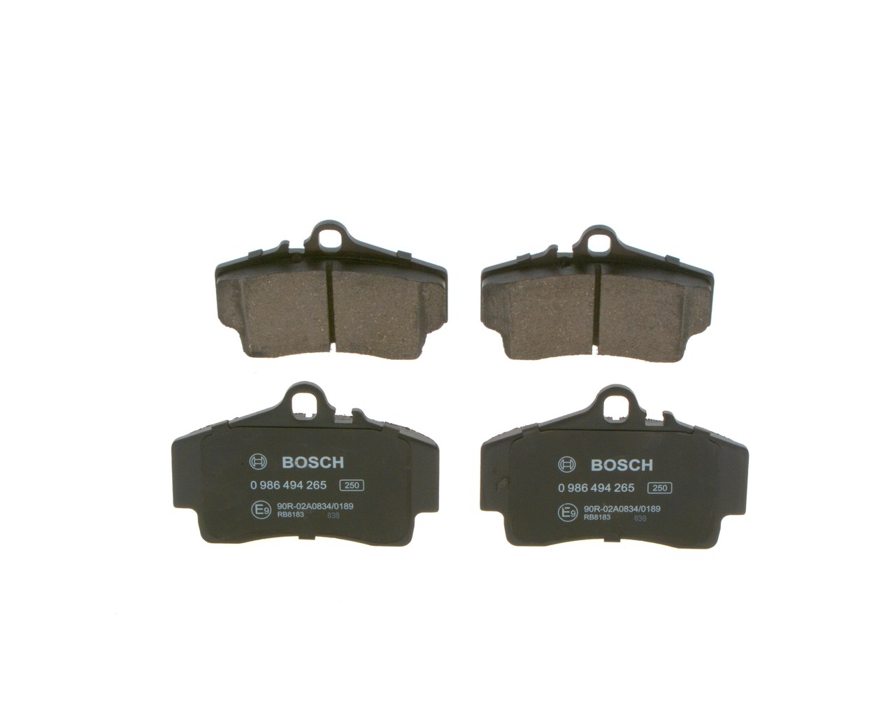 Brake Pad Set, disc brake - 0 986 494 265 BOSCH