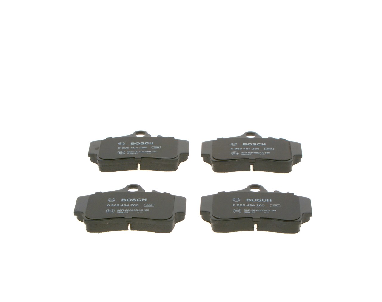 Brake Pad Set, disc brake - 0 986 494 265 BOSCH