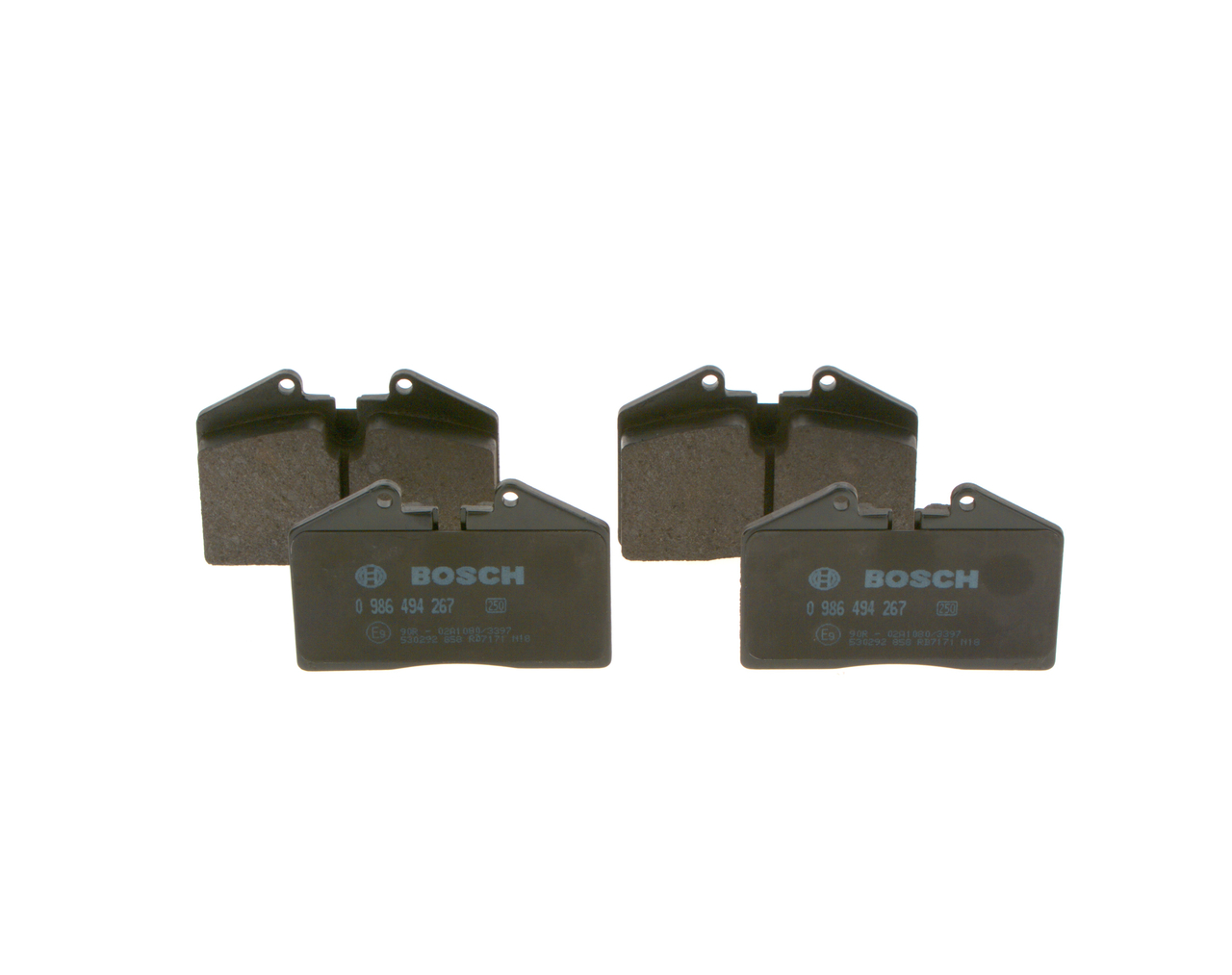 Brake Pad Set, disc brake - 0 986 494 267 BOSCH