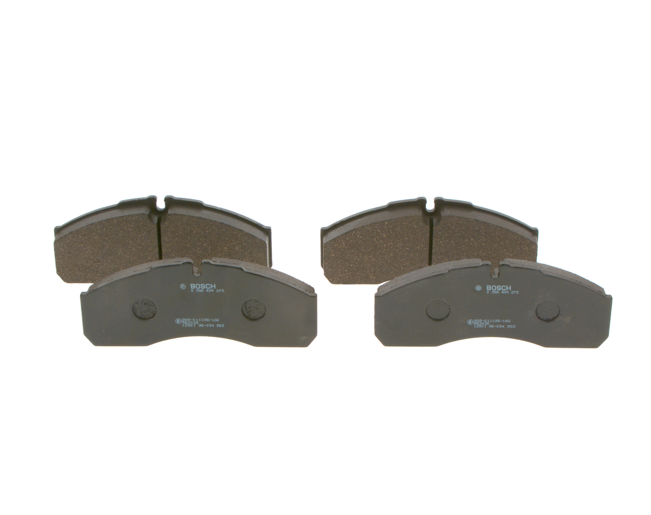 Brake Pad Set, disc brake - 0 986 494 273 BOSCH
