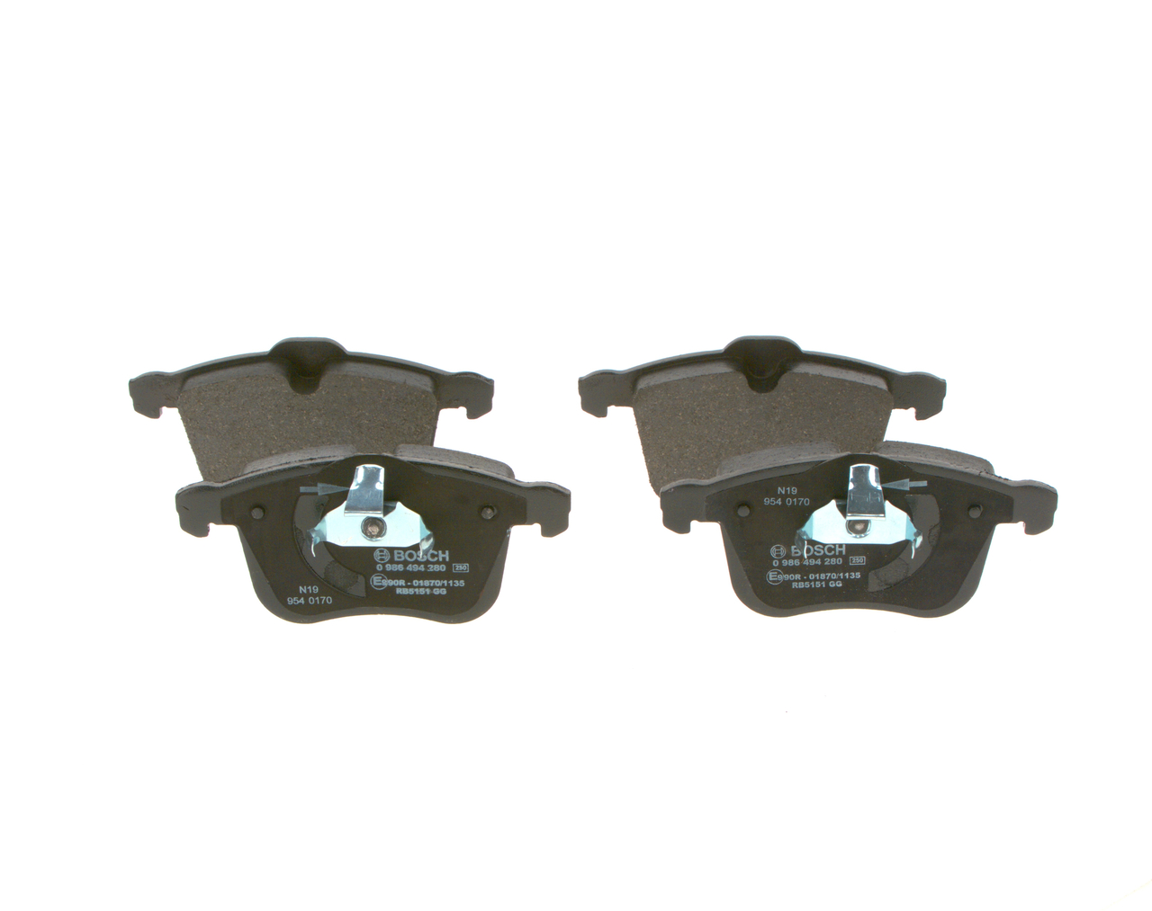 Brake Pad Set, disc brake - 0 986 494 280 BOSCH