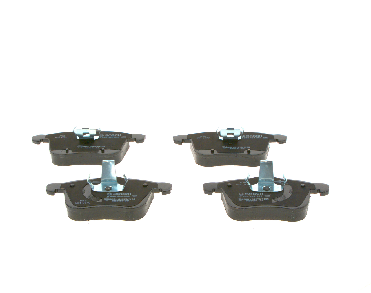 Brake Pad Set, disc brake - 0 986 494 280 BOSCH