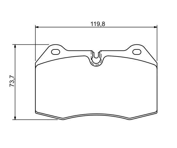 Brake Pad Set, disc brake - 0 986 494 282 BOSCH