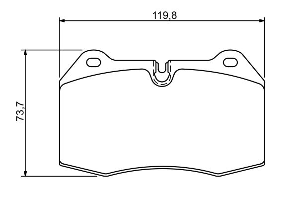 Brake Pad Set, disc brake - 0 986 494 282 BOSCH