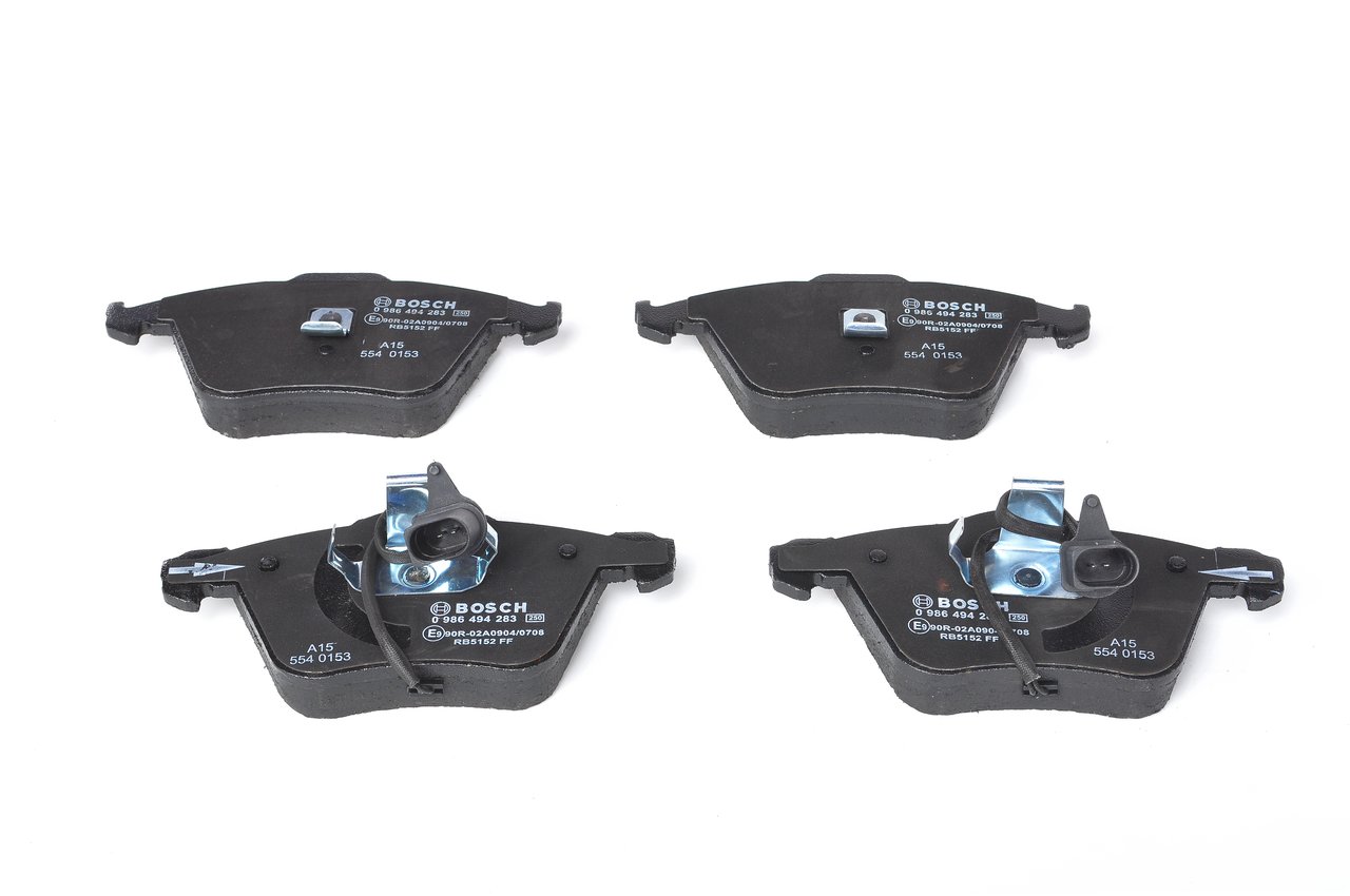 Brake Pad Set, disc brake - 0 986 494 283 BOSCH