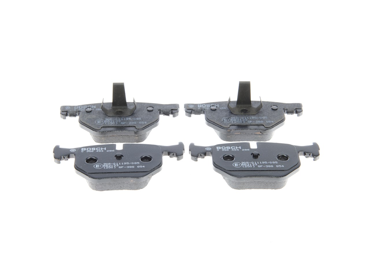 Brake Pad Set, disc brake - 0 986 494 286 BOSCH