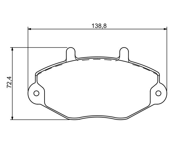 Brake Pad Set, disc brake - 0 986 494 287 BOSCH