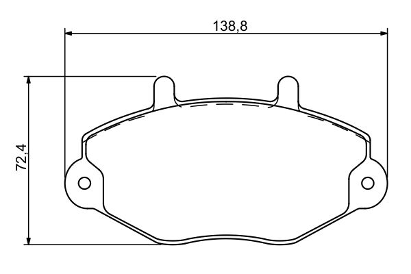 Brake Pad Set, disc brake - 0 986 494 287 BOSCH