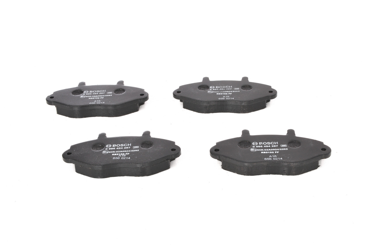 Brake Pad Set, disc brake - 0 986 494 287 BOSCH