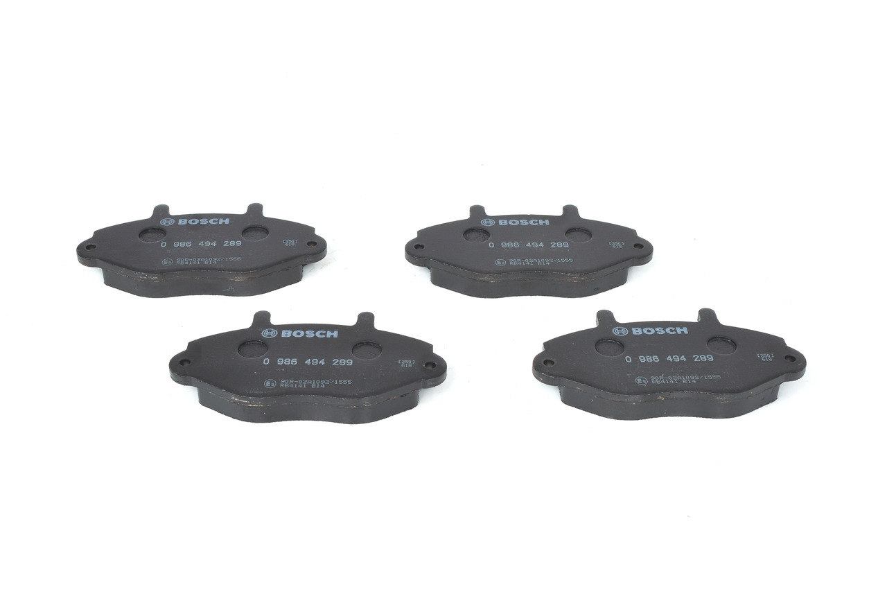 Brake Pad Set, disc brake - 0 986 494 289 BOSCH