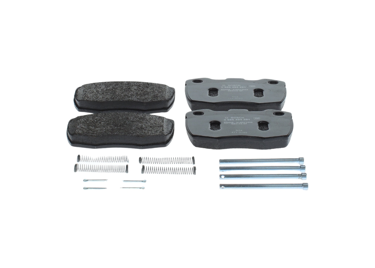 Kit pastiglie freno, Freno a disco - 0 986 494 291 BOSCH
